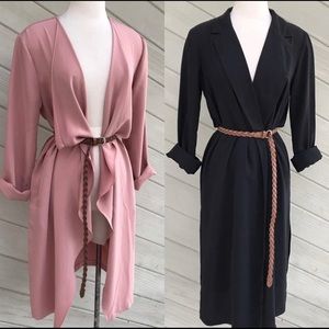 (Bundle of 2) F21: Longline Duster Jacket siz